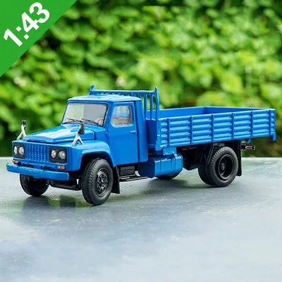 Горячая классика 1:43 Dongfeng 140 грузовой грузовик сплав модель, моделирование литья под давлением классическая модель автомобиля, коллекция подарок - Цвет: Синий