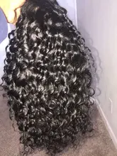 Peluca brasileña de ondas profundas prearrancada, peluca con malla frontal y pelo de bebé, 13x4, para mujeres negras