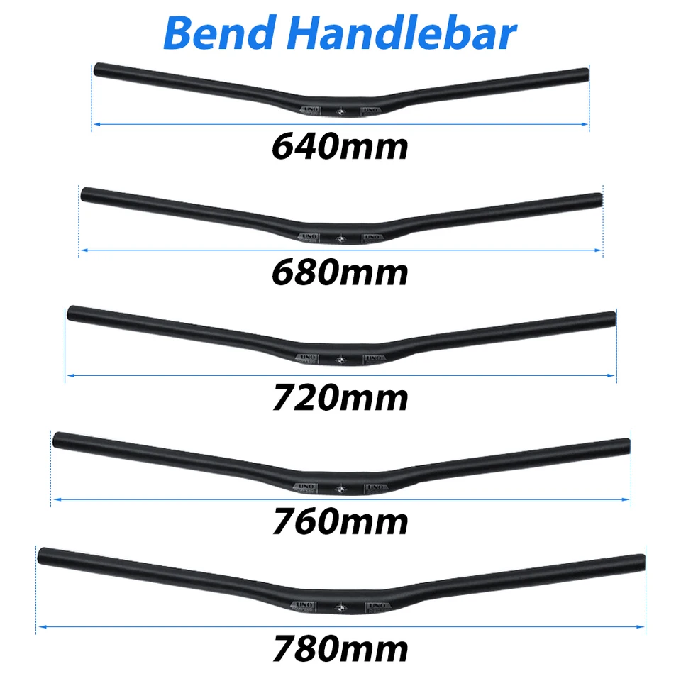 Guidon Vélo Rétro En Alliage Aluminium - 31,8 Mm X 640 Mm Noir Universel 349434