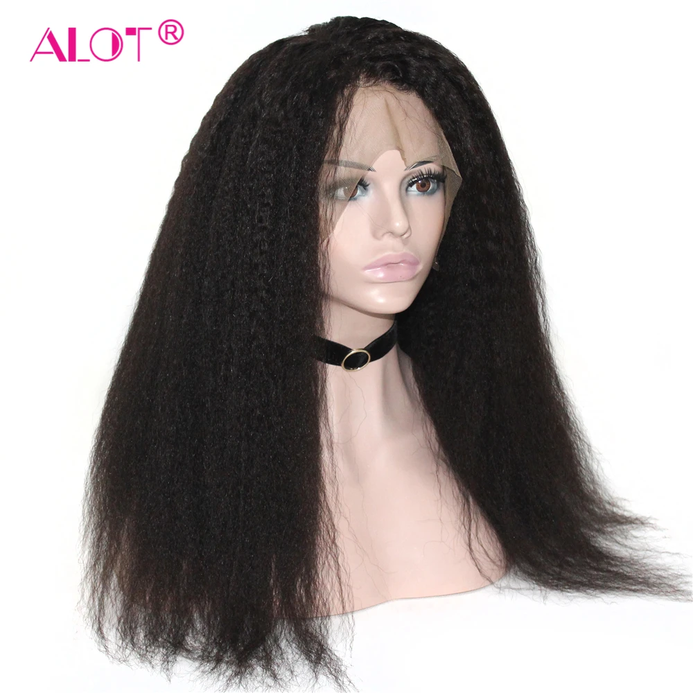 Glueless 360 парик с фронтальным кружевом курчавые прямые человеческие волосы парик натуральный цвет бразильские парики Remy для женщин с детскими волосами