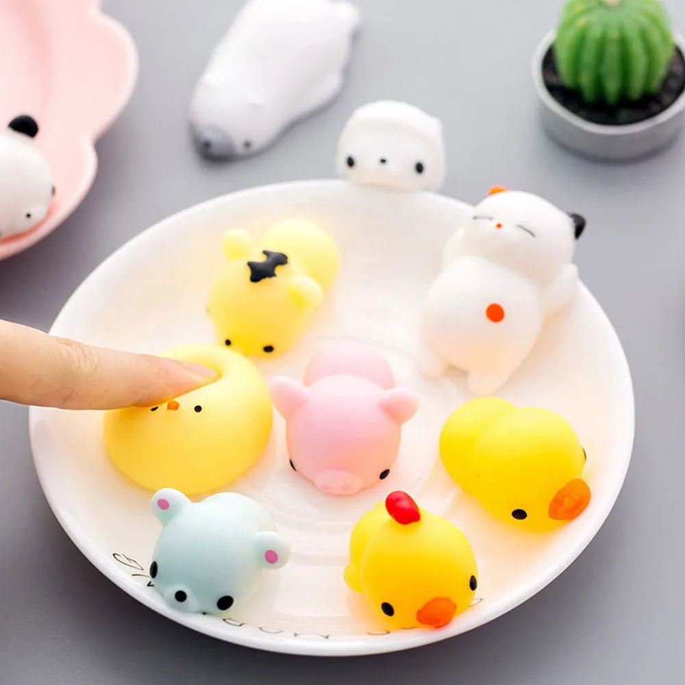 JMao мягкими красивые игрушки-животные для детей сжимаются Mochi поднимающиеся