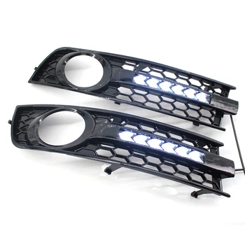 

Replacement Fog Lights Daytime Running Lamp Grille For A4 B6 2001-2005