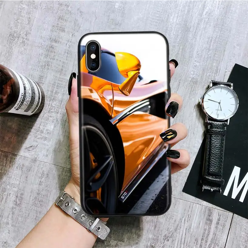 Спортивный автомобиль черный чехол для телефона Apple IPhone 11 Pro XS MAX XR 7 8 6 6S Plus X 10 Ten 5 5S SE Coque Shell - Цвет: BA199-1