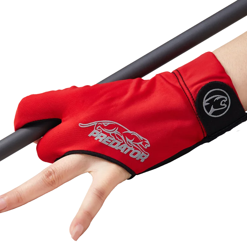Original PREDATOR Billiard Pool Cue Gloves Black/ Red Durable Comfortable Gloves Professional Gloves Billard Accessories