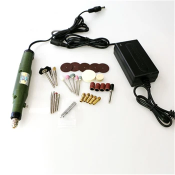 

220V 80W Mini Electric Die Grinder Accessories Regulating Speed Drill Grinding Machine Milling Polishing Rotary DIY Tool
