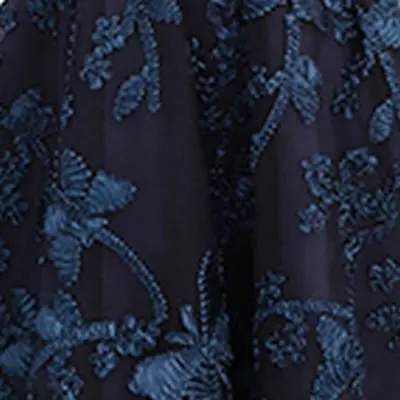 navy blue LAMYA Простые короткие ленты платья для выпускного вечера с половинным рукавом вечернее платье длиной до колена ТРАПЕЦИЕВИДНОЕ Тюлевое платье для особых случаев - Цвет: navy blue