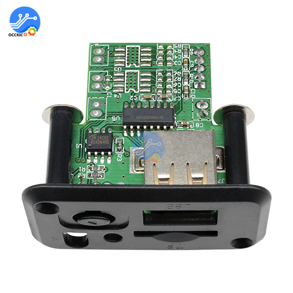 Комплект сделай сам MP3 модуль динамика для автомобиля аудио USB TF FM радио 5 в 7 12 В WMA