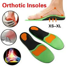 1 пара высококачественных ортопедические стельки eva для плоских ног супинатор ортопедический обувь вставки в обувь для мужчин и женщин колодки для обуви xs-xl
