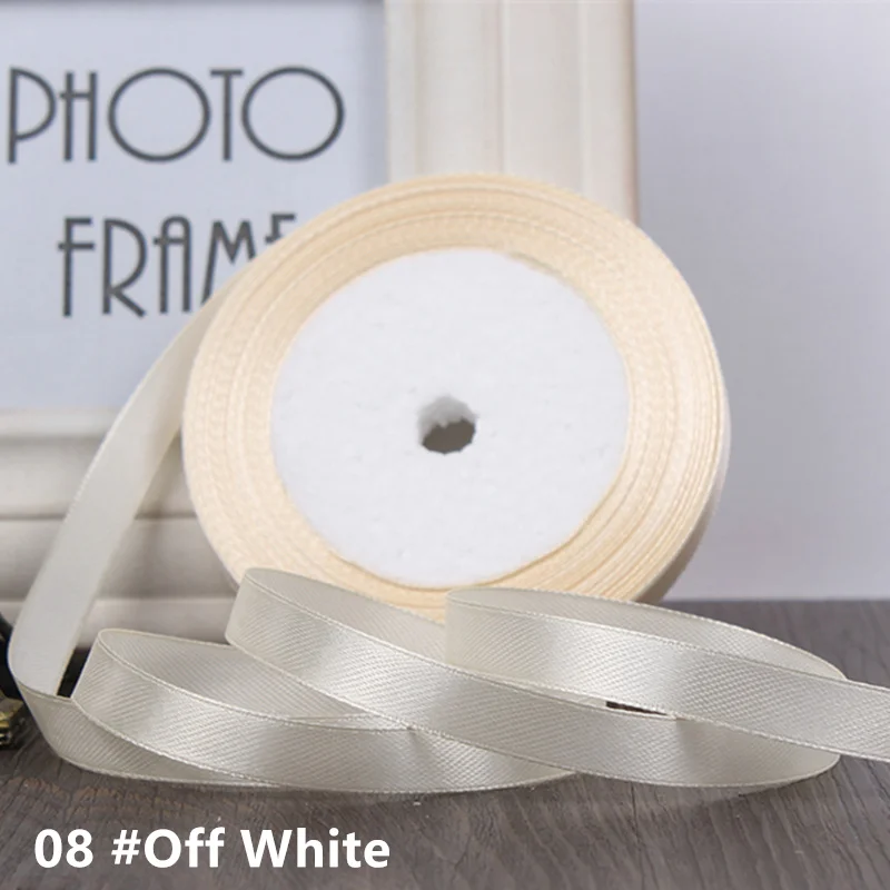 Elegant 25-Yard Grosgrain Satin Ribbon for DIY Wedding & Christmas Decorations, Crafting, Gift Wrapping, and Bow Making – 6mm to 50mm Width