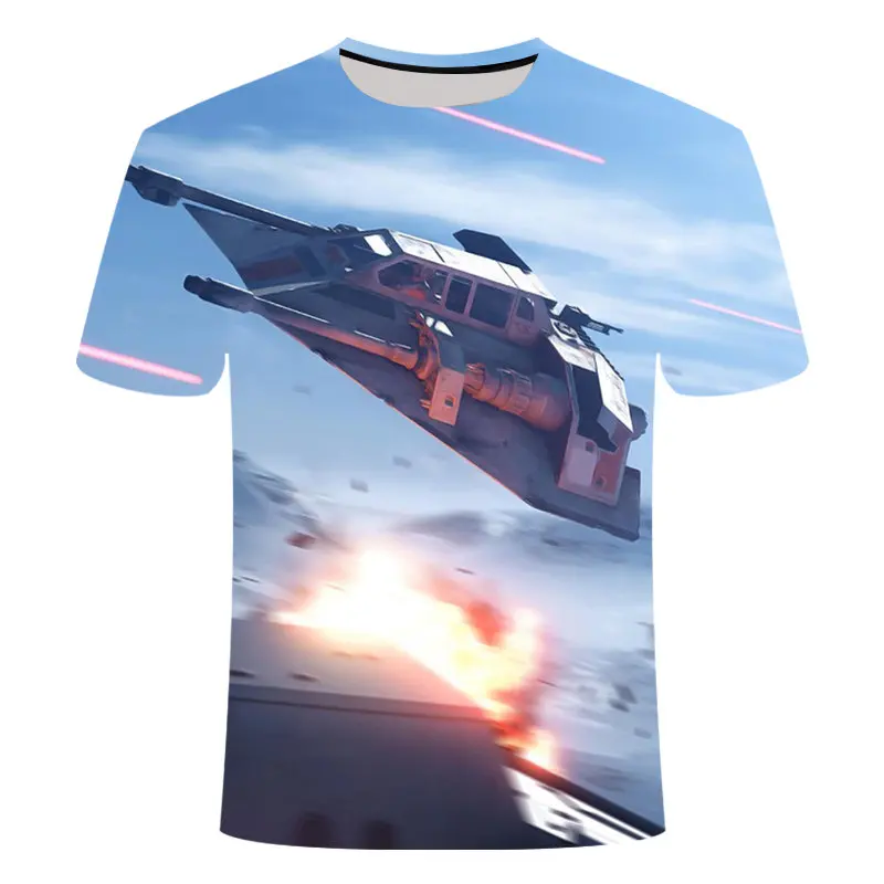 

New color printing 3D Star Wars t-shirt men size S-6XL 3D lightsaber sports T-shirt summer brand tops star wars short shirt