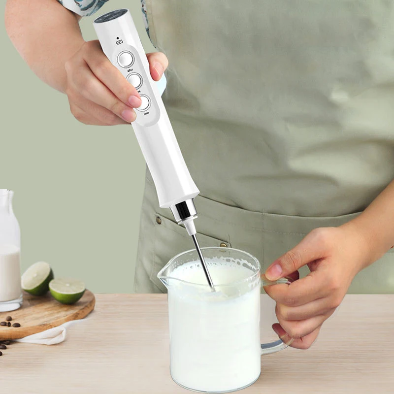 

New Coffee Milk Frother Portable Whisk Household Milk Frother Electric Stirrer USB Charging Electric Coffee Milk Mixer