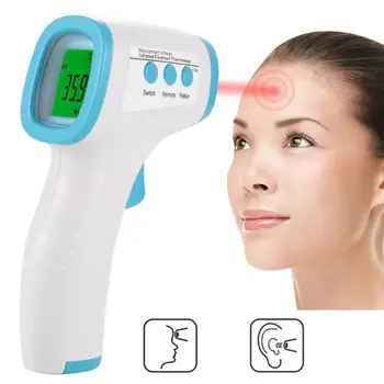 

Forehead Ear Thermometer Digital Infrared Temporal Thermometer for Babies Kids Adults Instant Accurate Reading