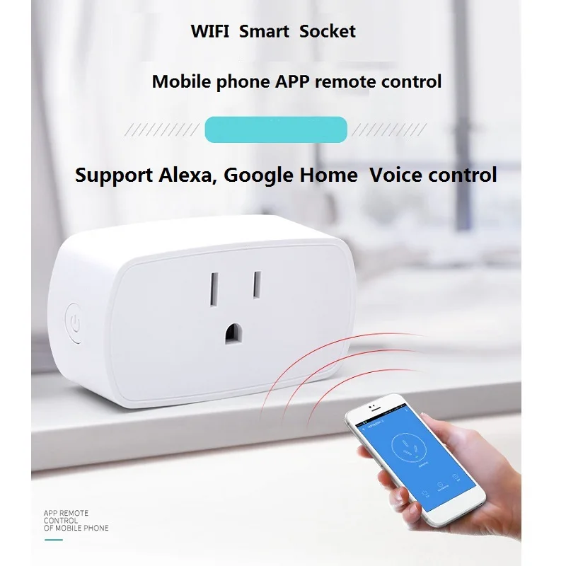 

US Smart Plug Wifi Wireless Socket Smart life Mobile phone APP timing socket support Alexa Voice control Multi-function enchufe