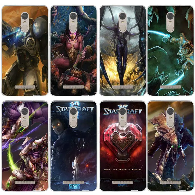 Silicone for Xiaomi Redmi Mi Note 3S 4X 4A 6 5 5S 5A 8 A1 Pro Plus Max 2 3 Soft TPU Phone Cases StarCrafts Zerg Protoss Art | Мобильные