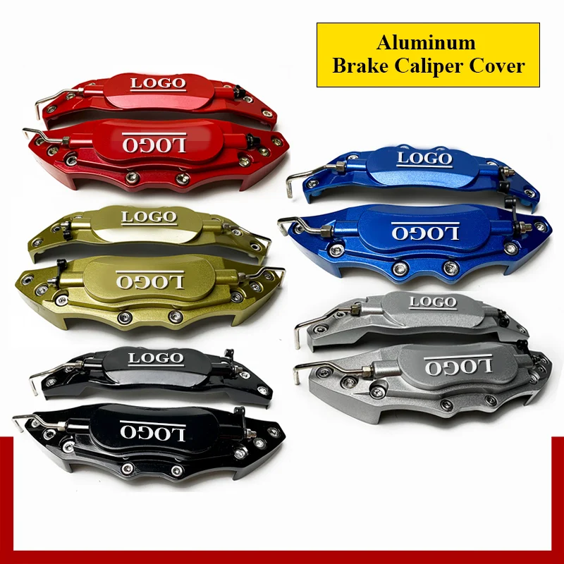 3D алюминиевые крышки тормозного суппорта для JAGUAR LAND-ROVER Dodge Jeep Lincoln LEXUS Chevrolet HONDA 2