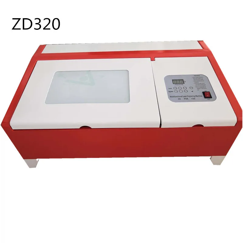 ZD320 CE 40 Вт СО2 мини аппарат для лазерной резки телефона машина пленки в наличии