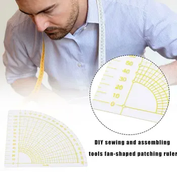 

Tailor Sewing Tool Quilting Patchworks Scrapbook Fan Foot Ruler DIY Tool KQS8