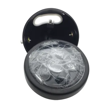

5.75" Motorcycle LED Headlight Housing 5 3/4" Black/Chrome Motorcycle Accessories Headlight Mounting Bracket Housing Vat