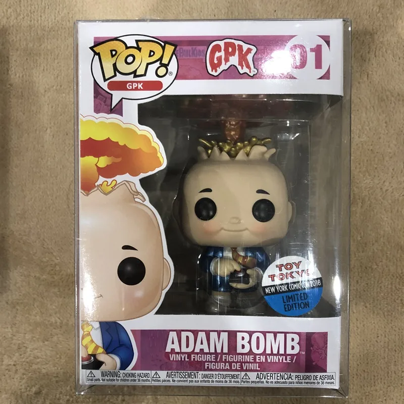 

Exclusive Funko pop Official Garbage Pail Kids - Adam Bomb Metallic Vinyl Action Figure Collectible Model Toy with Original Box
