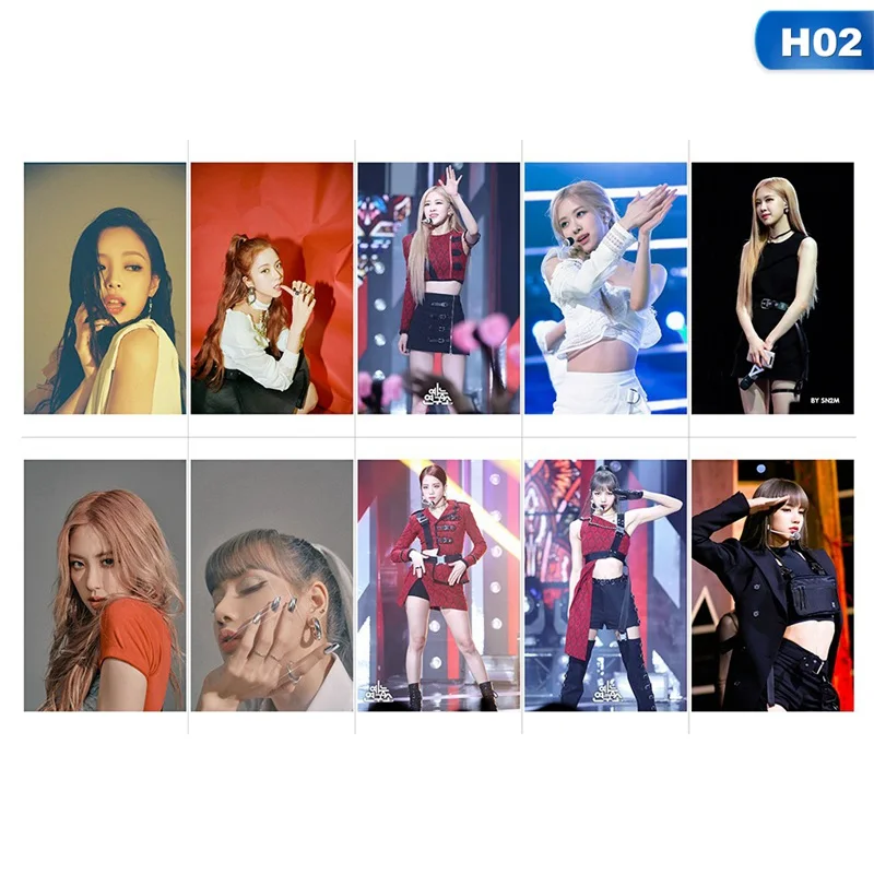 10 шт./компл. blackblackpink альбом KILL THIS LOVE стикер для фото карты Модный самодельный бумажный стикер для карт s