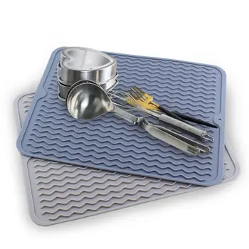 

Large Size Silicone Dish Drying Mat Anti-slip Fruit Mat Extra Large Dish Draining Mat Rubber Drying Drainer Mat