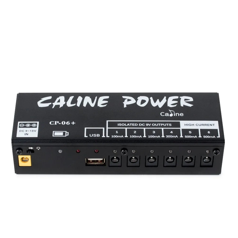 Caline CP-06+ Портативный Эффект педали Электропитание гитара 5 часов выполнения наружная перезаряжаемая 6 изолированный выход питания