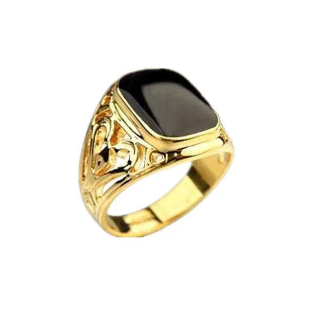 Vintage Punk Big Black Zircon Stone Rings for Men Women Gothic Octopus Scorpion Animals Punk Party Bike Jewelry Turkey Jewelry Style 25