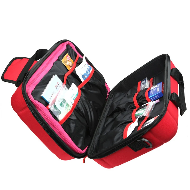 Удобная сумка для аптечки, легкая сумка для экстренной медицинской помощи, спасательная сумка На открытом воздухе, автомобильный багаж, школьный походный набор для выживания, разделитель EVA