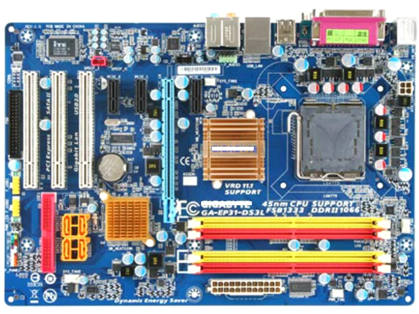 GA-EP31-DS3L оригинальная десктопная материнская плата EP31-DS3L DDR2 LGA 775 P31 б/у | Компьютеры
