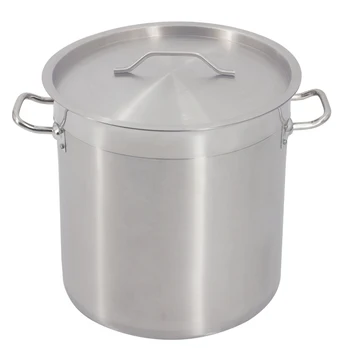 

Commercial New Deep Large Stainless Steel Stock Pot Cater Stew Soup Boiling with handles and lid