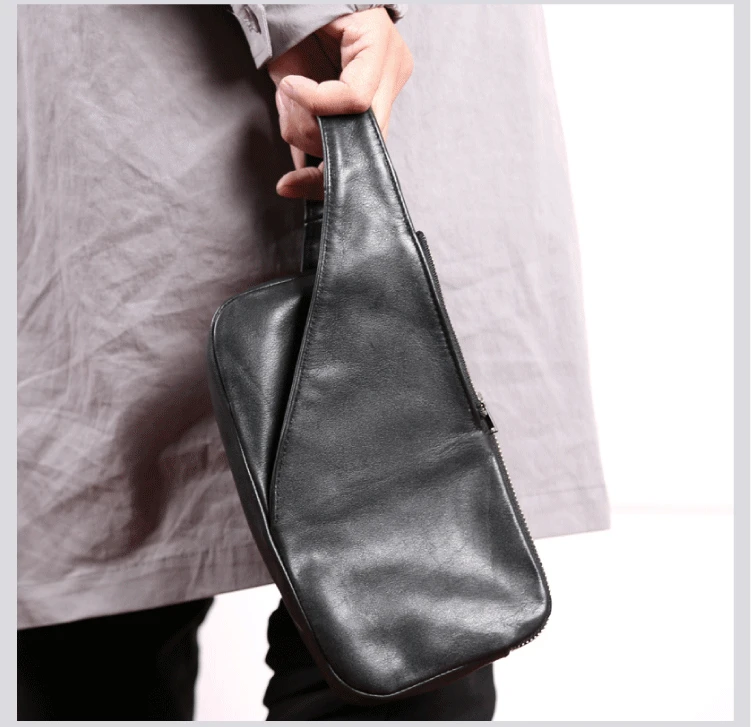Clutch Bag Male Genuine Leather Handmade Top-end Men Zipper Long Wallets Luxury Phone Purses Money Bag Organizer Mini Hand Bags