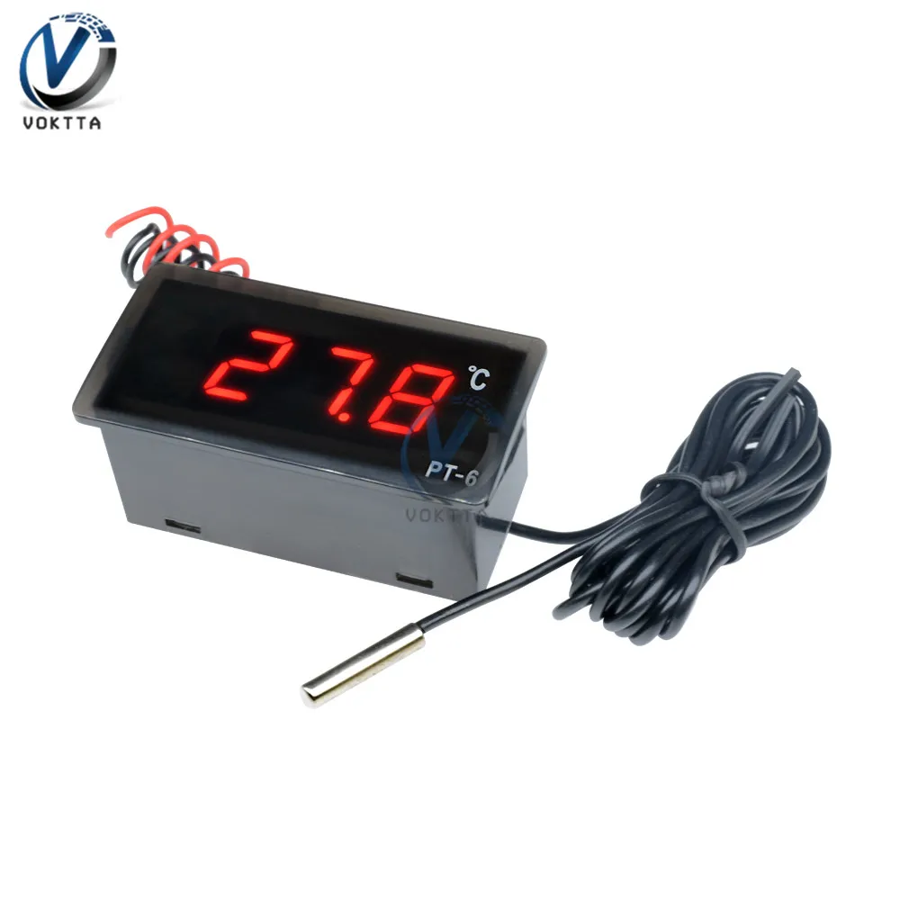 Temperature Meter Monitor Outdoor Car Thermometer Car Outdoor Temperature Pt6 Aliexpress