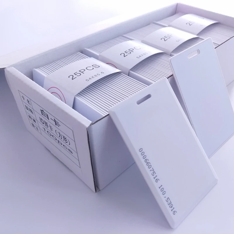 100 шт. RFID 125 кГц 1 8 мм контроль доступа тонкая карта гарантия качества используется