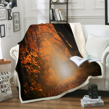 

Forest Green Throw Blanket Bedspread Soft Fleece Blanket Air Sofa Bedding Winter Bedsheet