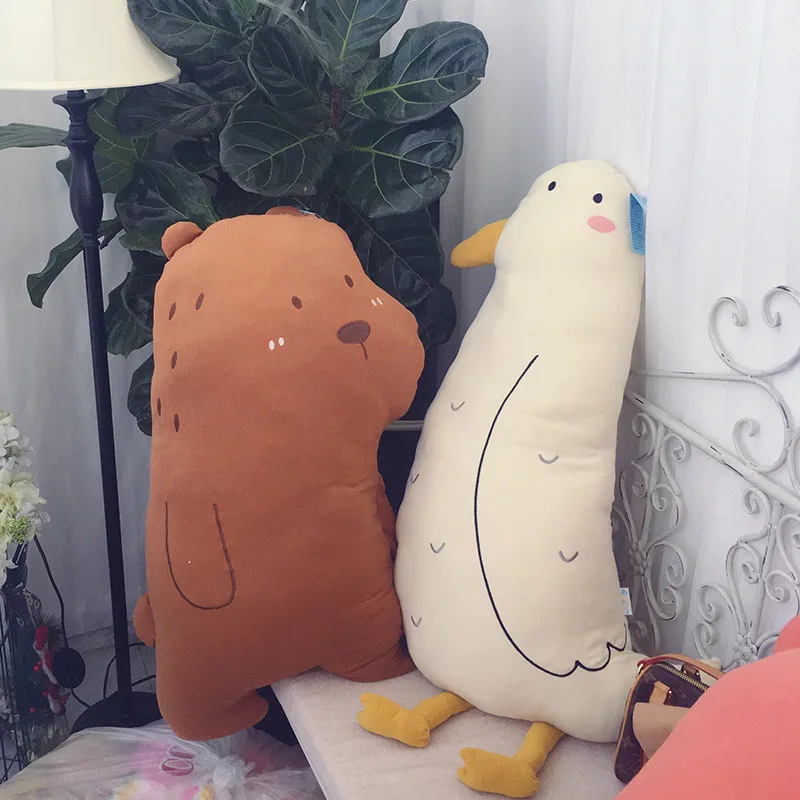 Мягкие Мультяшные Мягкие игрушки Плюшевые игрушки-подушки Seabird лиса КИТ медведь мягкая плюшевая подушка кукла День рождения Рождественский подарок