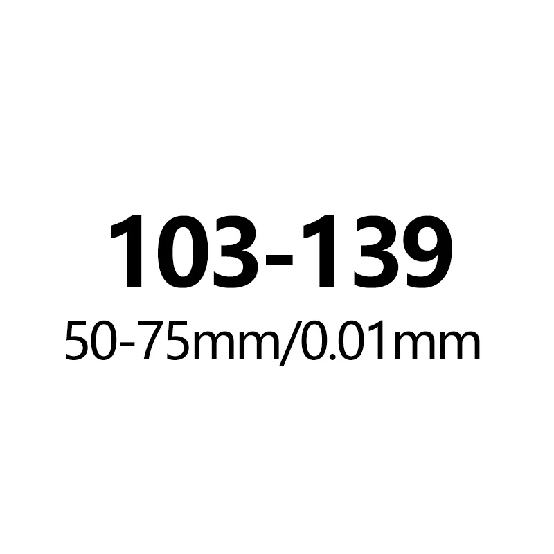 Mitutoyo микрометр 0,01/0,001 мм снаружи микрометрический измеритель 103-137 129 138 Диаметр микрометрический винт измерительный прибор - Цвет: 103-139(50-75)x0.01