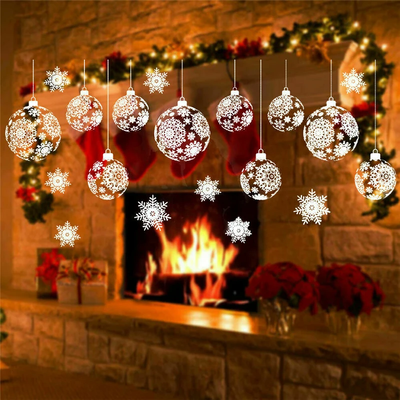 Счастливого Рождества флаг рождественские украшения Висячие украшения баннер флаг двери окна рождественские подарки счастливый год - Цвет: Window Stickers 2