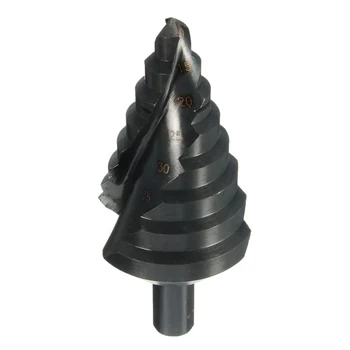 

Triangular Spiral Step Drill Cobalt 8 Cutting Tool Shank Hole Cutter 10-45mm HSS