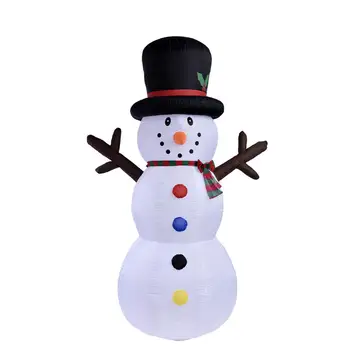 

Christmas Outdoor Inflatable Snowman LED Lighting Cute Inflatable Model Giant Toy Garden Yard Decoration 2020 Ornament