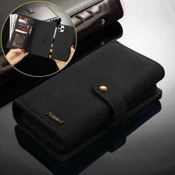 

Wallet Leather Case For Samsung Galaxy S9 Plus S10 5G Cover Luxury Matte Magnetic Flip Stand Phone Bag For Samsung A50 A70 A40