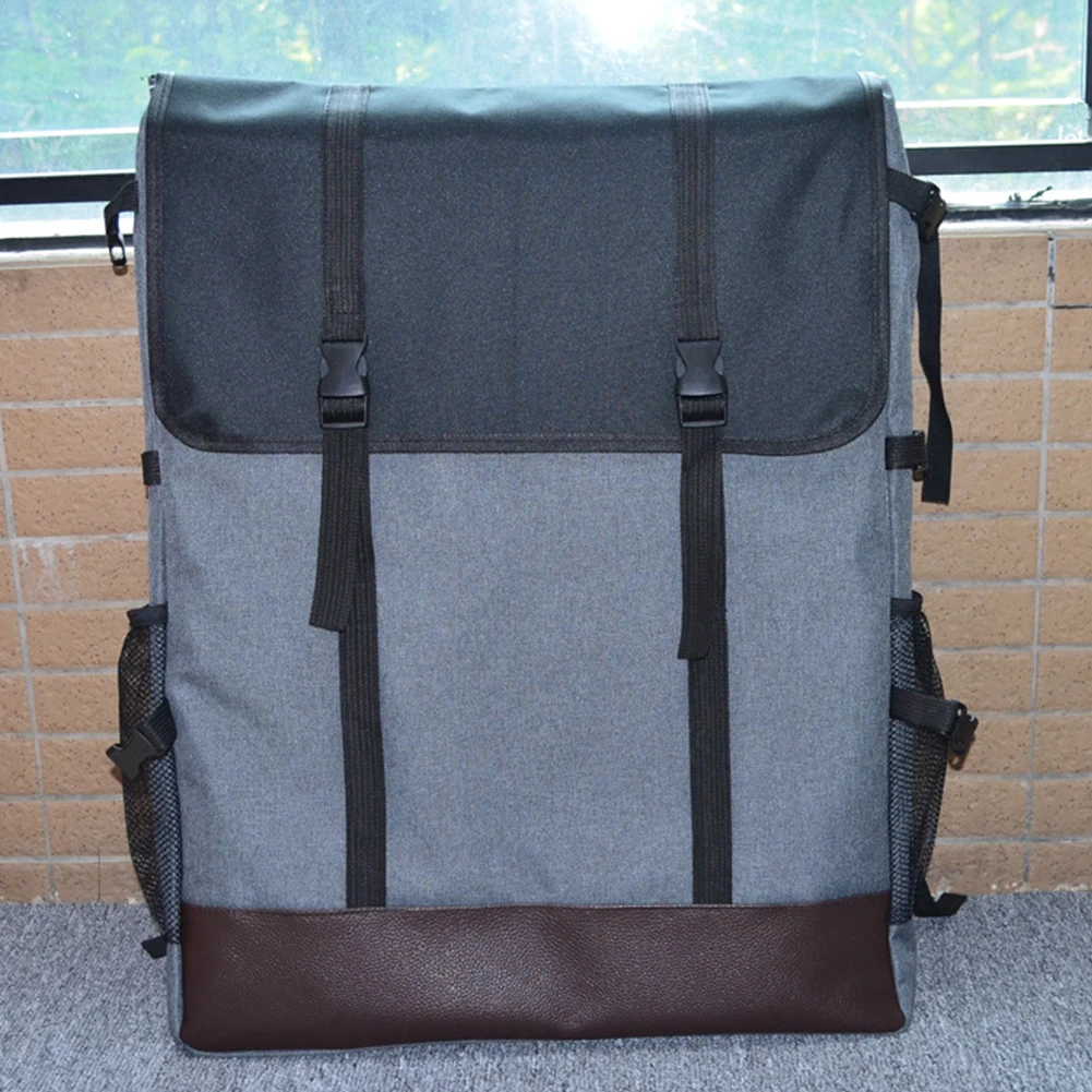 

Drawing Bag Artists Travel Shoulder Painting Board Sketchpad Case 4K Large Capacity Canvas Portable Gray Waterproof Backpack