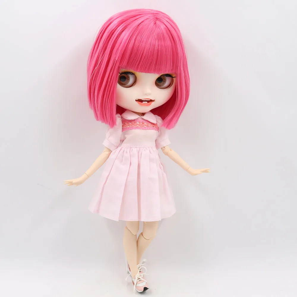 ICY 1/6 Blyth Подгонянная кукла белая кожа и соединение тела с открытым ртом матовое лицо для девочки Подарочная игрушка