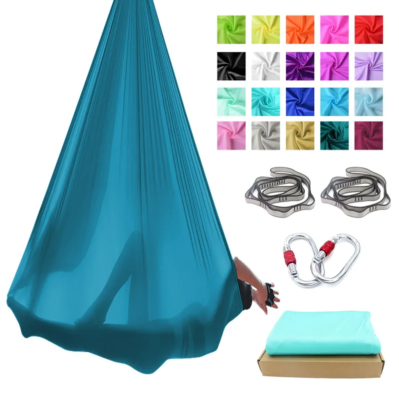 Prior Fitness Yoga Hammock 4mx2.8m Set 20 Colors Air Hammock Nylon