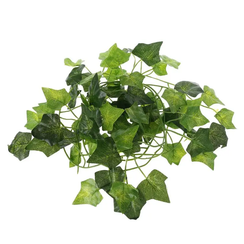 

Artificial Vine Reptile Lizards Terrarium Decoration Chameleons Climb Rest Plants Leaves