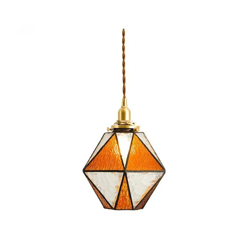 

American Modern Pendant Lights vintage Glass Hanging Lamp Art De Living Room Lighting Dining Room Cafe Bedroom Loft pendant lamp
