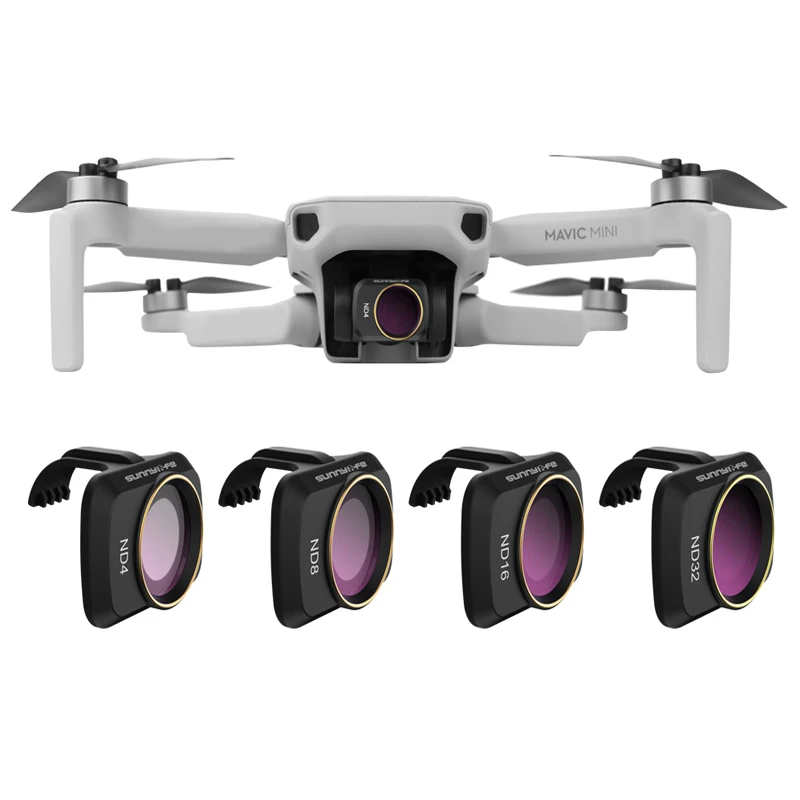 Promo ZVX Mavic Mini Drone ND Filters Set ND4 ND8 ND16 ND32 Lens Filter for DJI Mavic Mini Drone Camera Accessories 