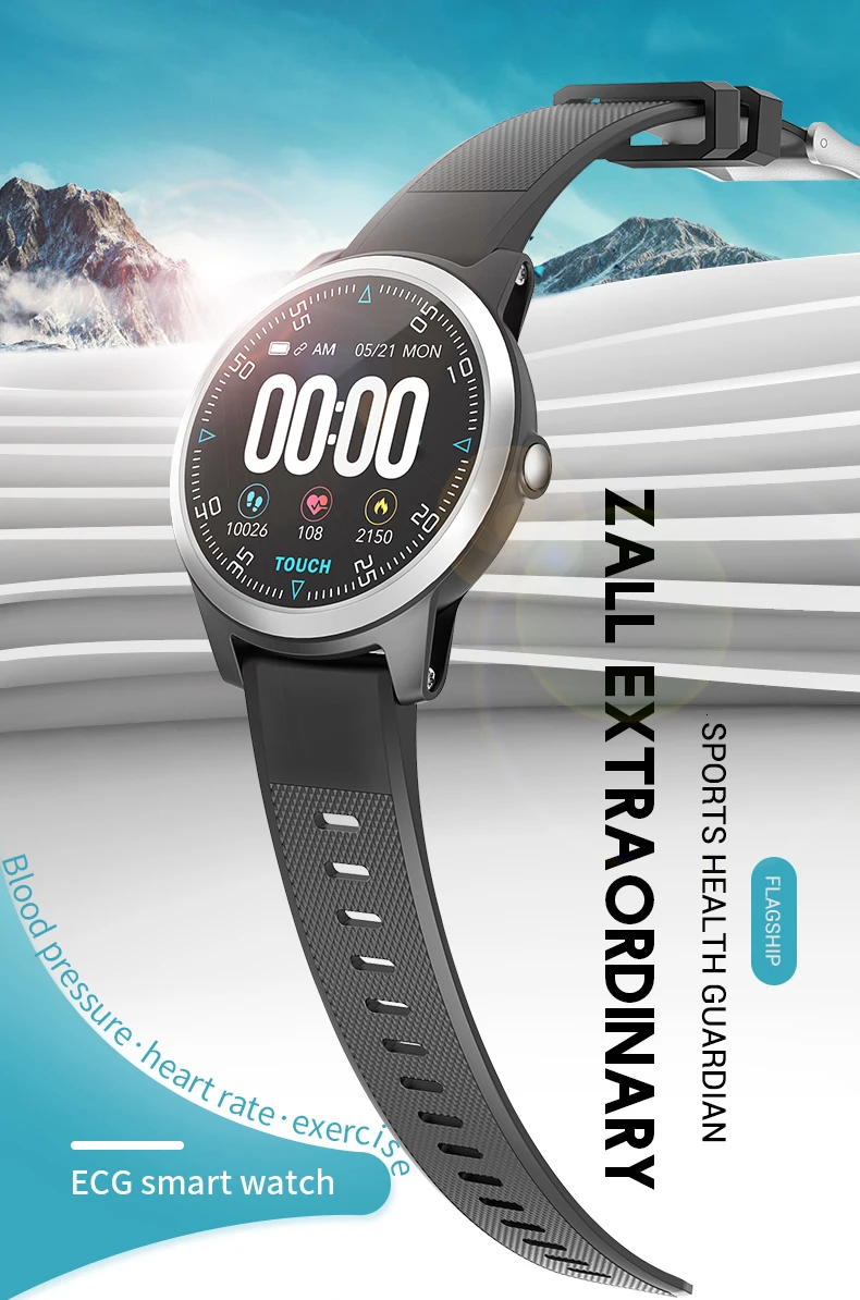 Mjuniu E101 Bluetooth Смарт-часы ЭКГ Ppg двойной монитор сердечного ритма спортивные водонепроницаемые Смарт-часы фитнес-трекер Браслет