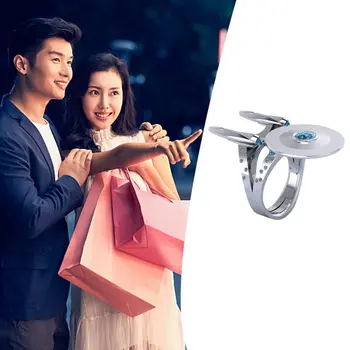 

2020 New Creative Starship Enterprise Ring For Man Woman European And American Movies Fashion Jewelry