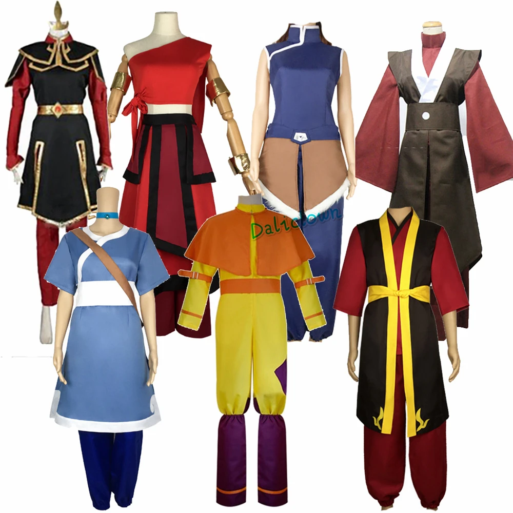 Avatar The Last Airbender Prince Zuko Princess Azula Mai Cosplay Costume Anime  Fire Nation Aang Korra Katara Cosplay Clothes - Cosplay Costumes -  AliExpress