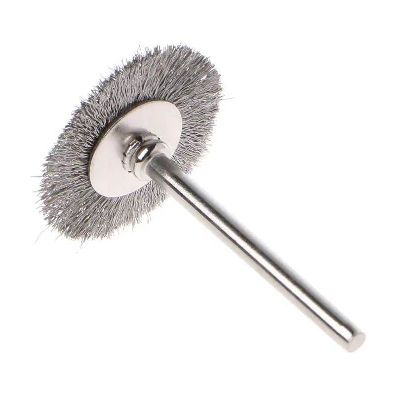 10pcs 22mm 플래티넘 블레이드 스테인레스 스틸 와이어 휠 브러시 Dremel 로타리 드릴 미니 드릴 Dremel 연마 Dremel 액세서리